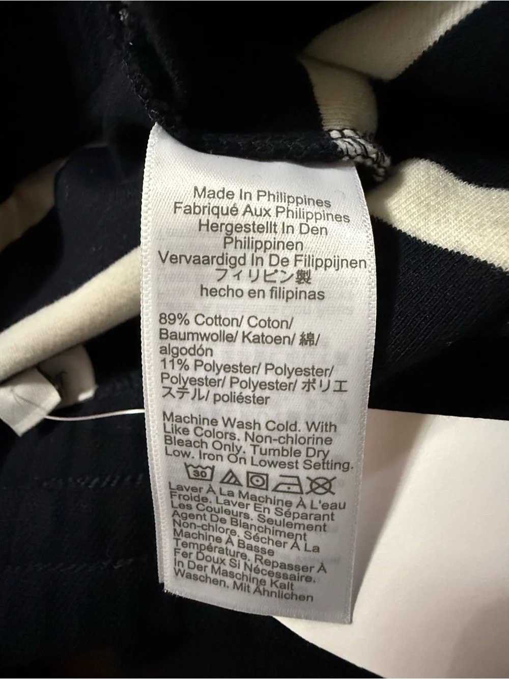 J. Crew Navy and Ivory Striped Shorts - XL